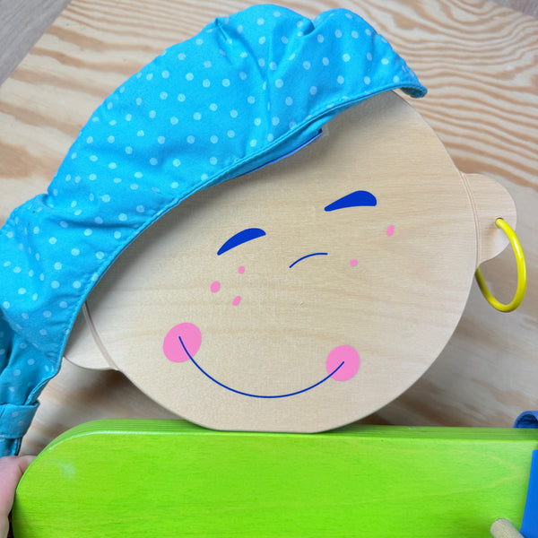 houten kinderkapstok Piraat HABA