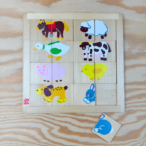 houten puzzel: duo dieren Jumbo