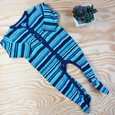 gestreepte pyjama Woody maat 74-9m