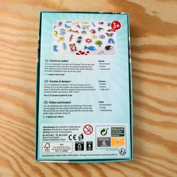 spel: voelen en raden, 3+