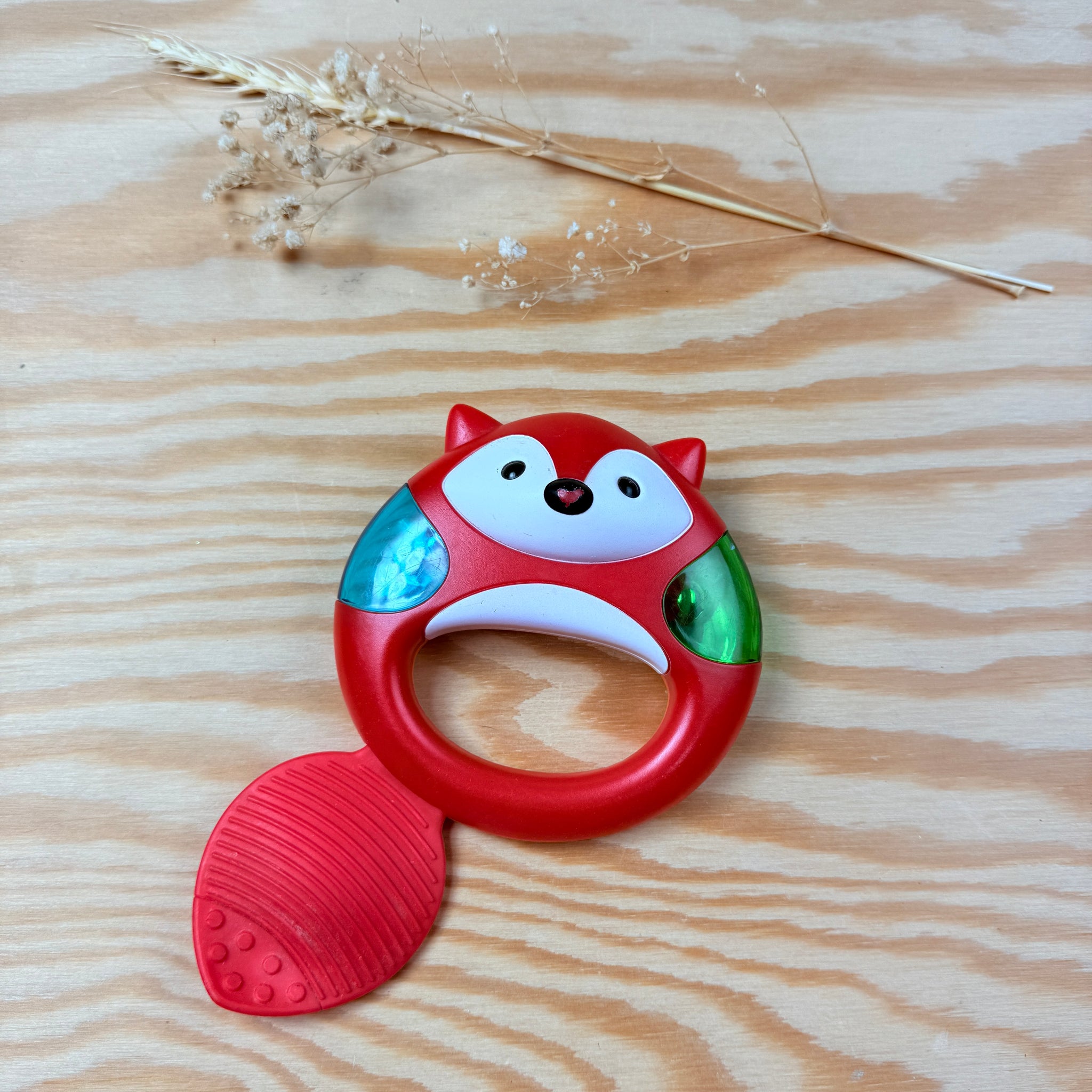 Trixie: bijtring+ rammelaar vosje