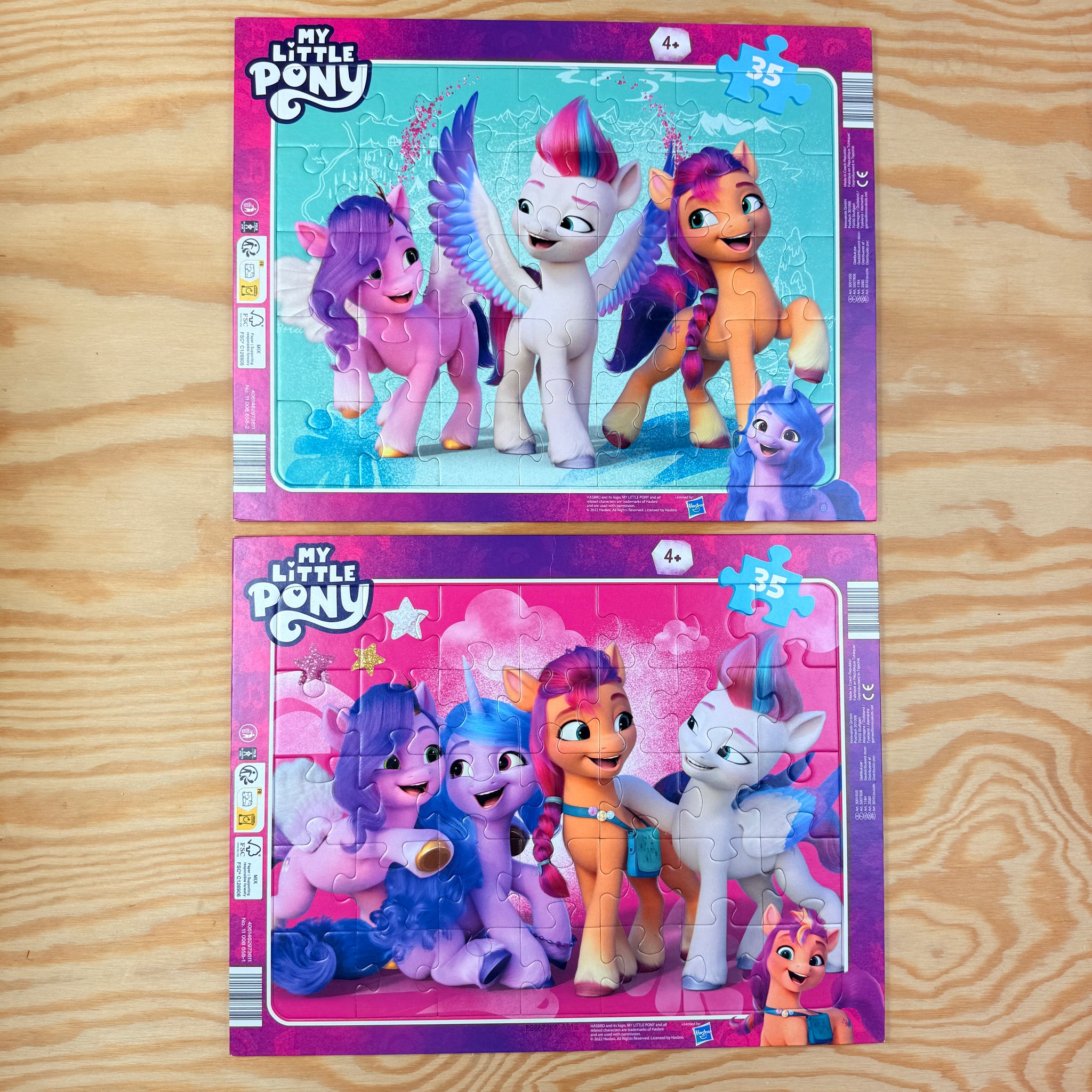 2 puzzels My little pony 4+