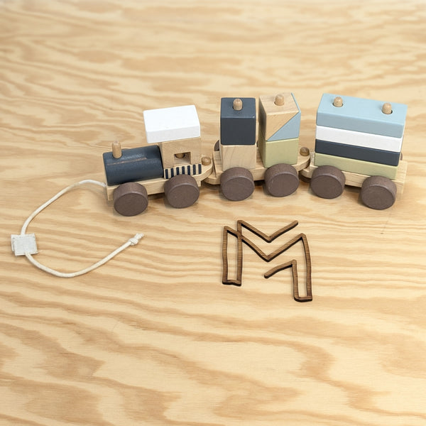 Houten blokkentrein