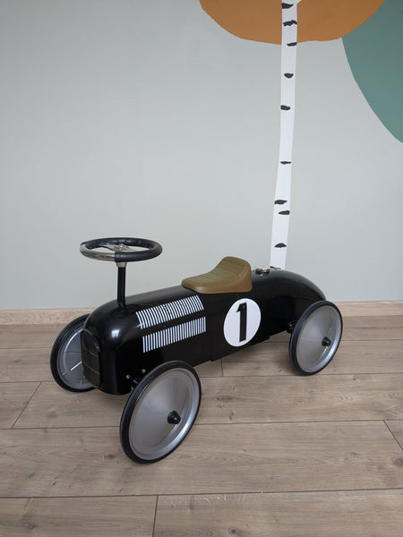 Metalen loopauto in retrostijl - enkel ophalen