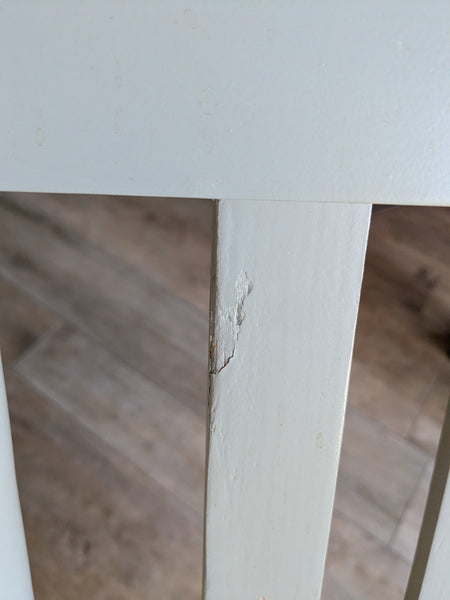 Grijze houten schommelstoel - enkel ophalen in ophaalpunt Oud-Heverlee of Mechelen