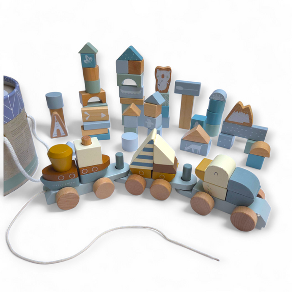 Little Dutch houten blokken en trein