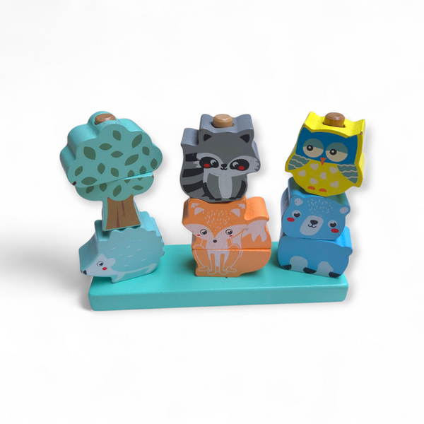 Houten set puzzels diertjes Janod