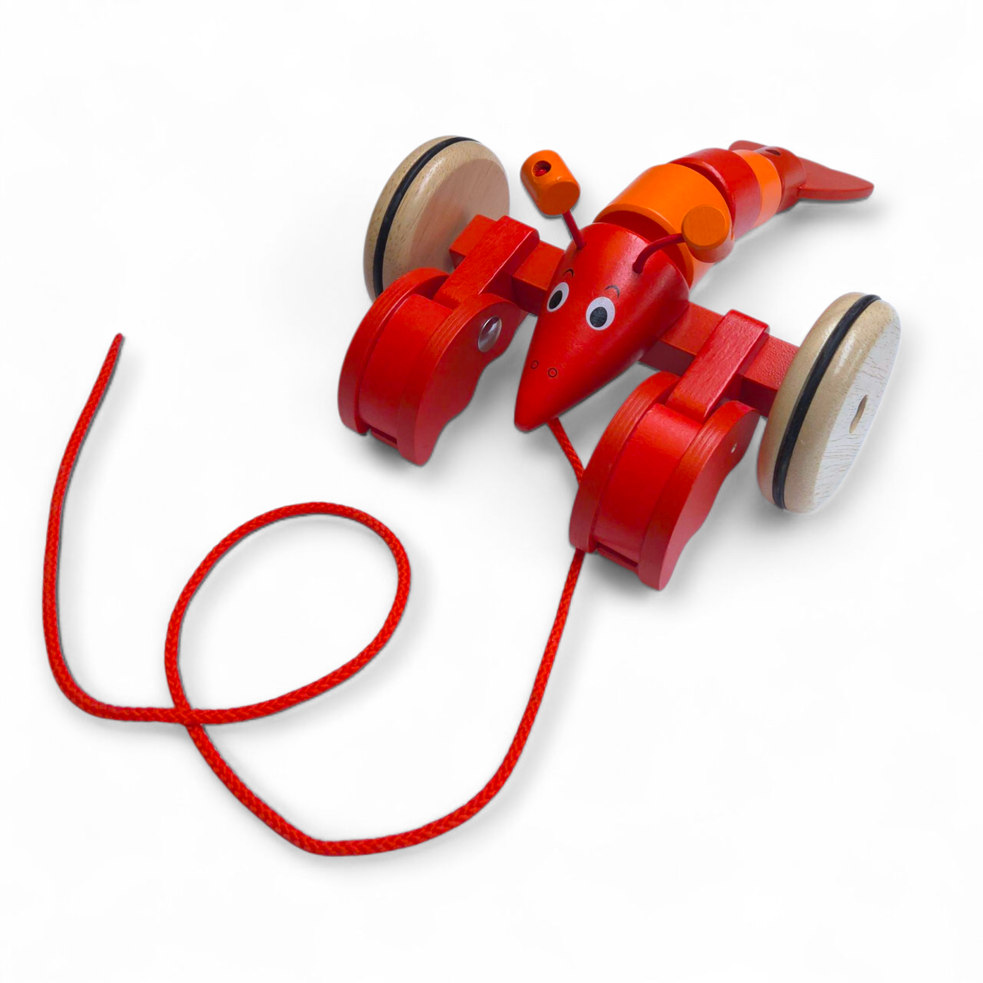 Goki houten trekdier kreeft