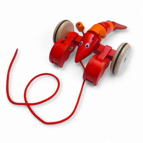 Goki houten trekdier kreeft