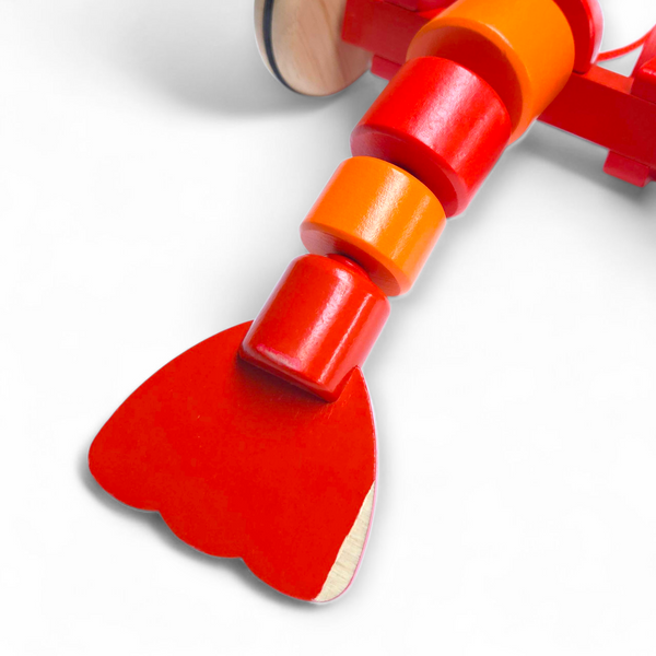 Goki houten trekdier kreeft