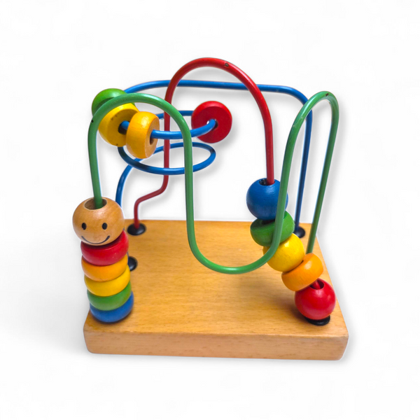 Houten set met retro vibes