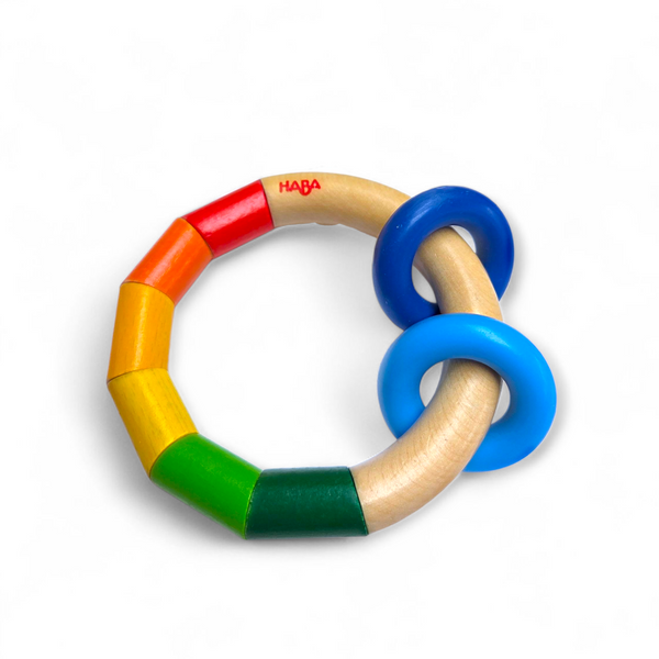 Houten set met retro vibes