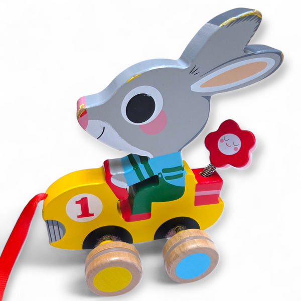 Houten set met retro vibes