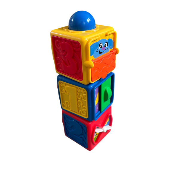 Fisher price stapel- actieblokken