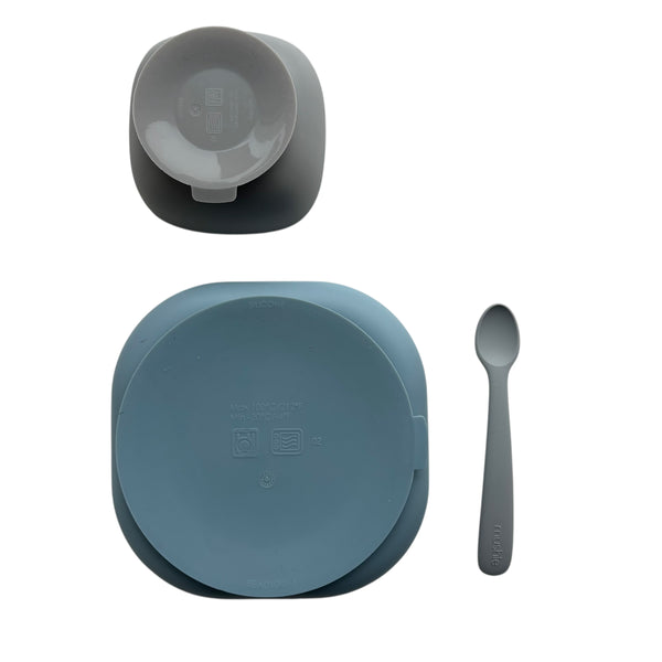 Beaba x Mushie siliconen eetset