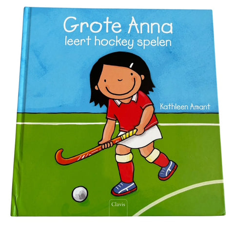 Grote Anna leert hockey spelen