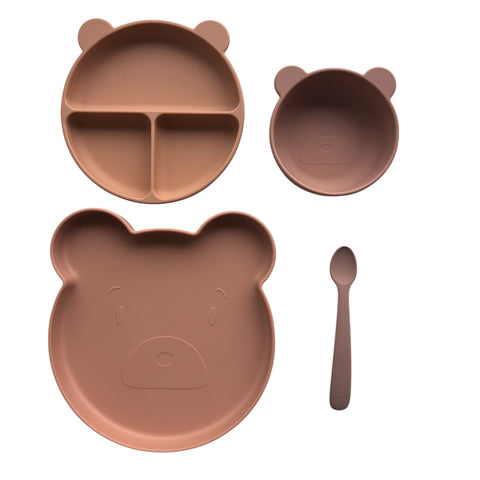Liewood x Mushie siliconen eetset