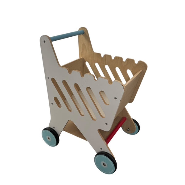 Houten winkelkarretje (op te halen)