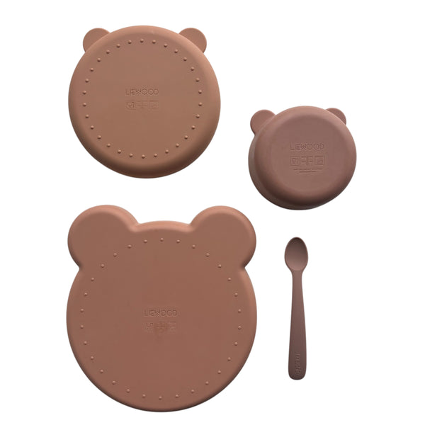 Liewood x Mushie siliconen eetset