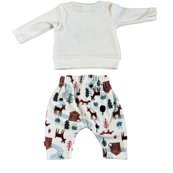 Schattige winter/kerstpyama maat 50