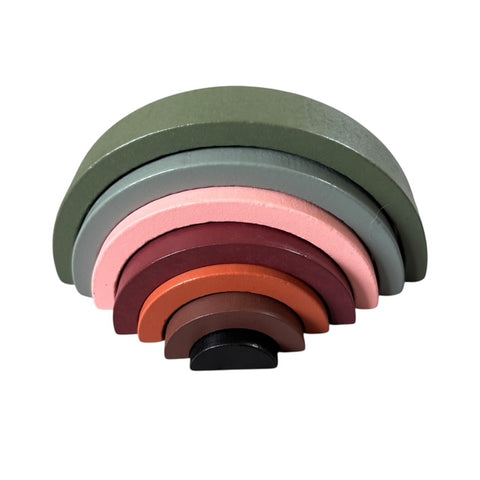 Houten regenboog / bouwblokken