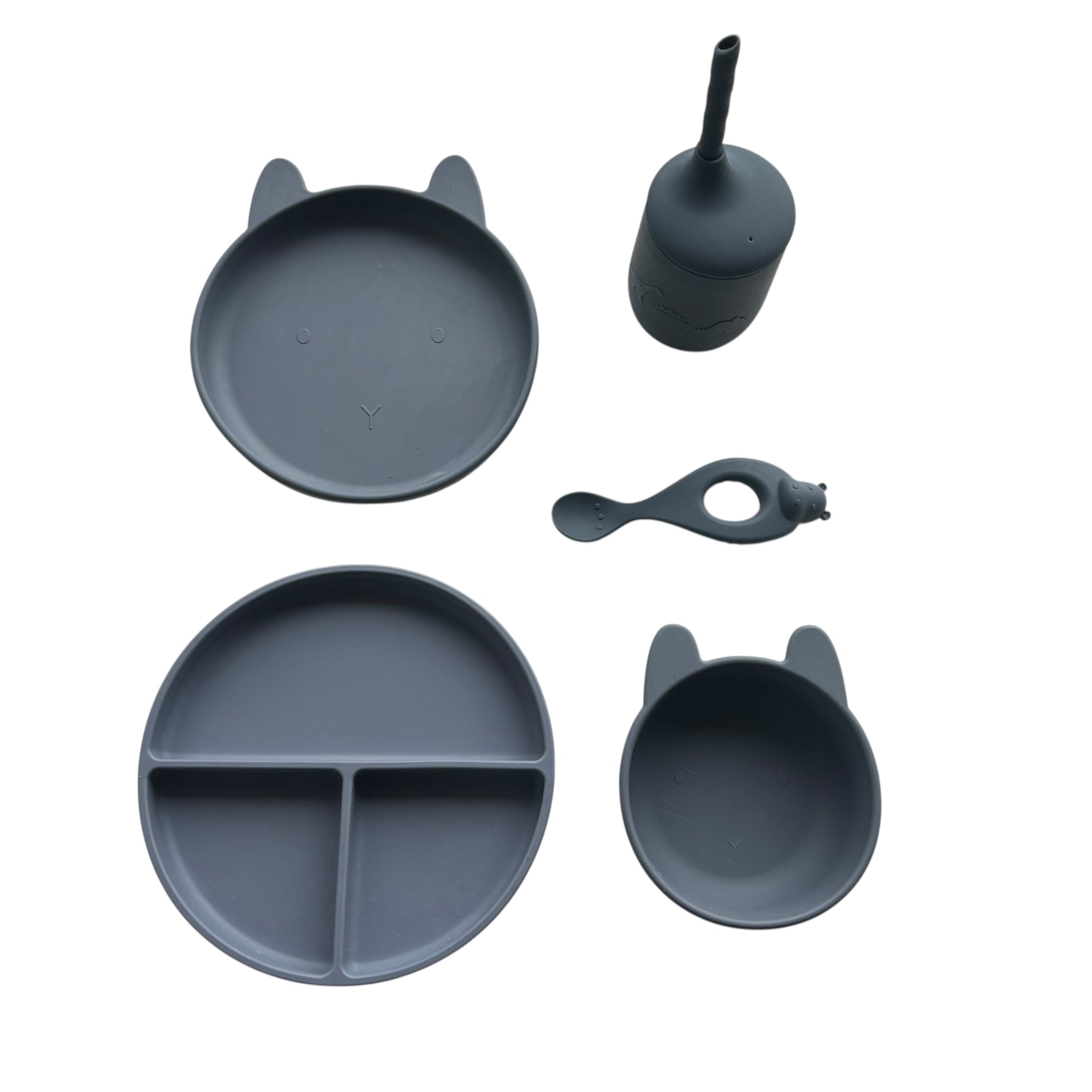 Liewood siliconen eetset blauw