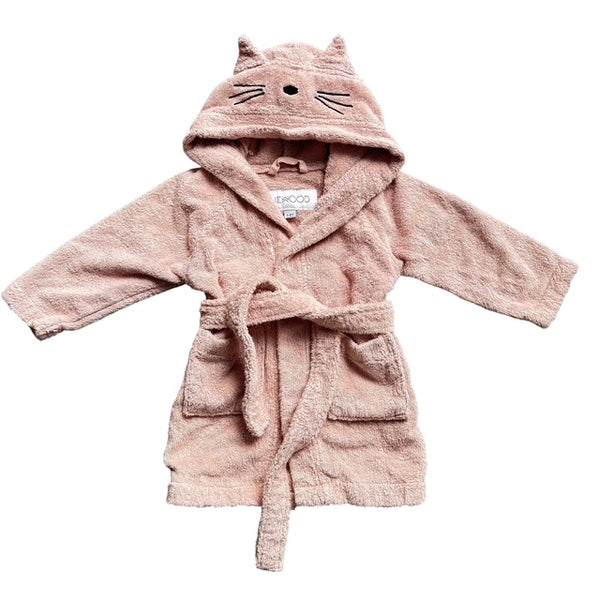 Liewood badjas 1-2 jaar poes