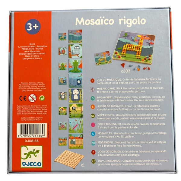 Djeco pedagogisch spel Mosaïco rigolo