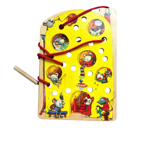 rijgspel gaatjes in de kaas: Janbibejan