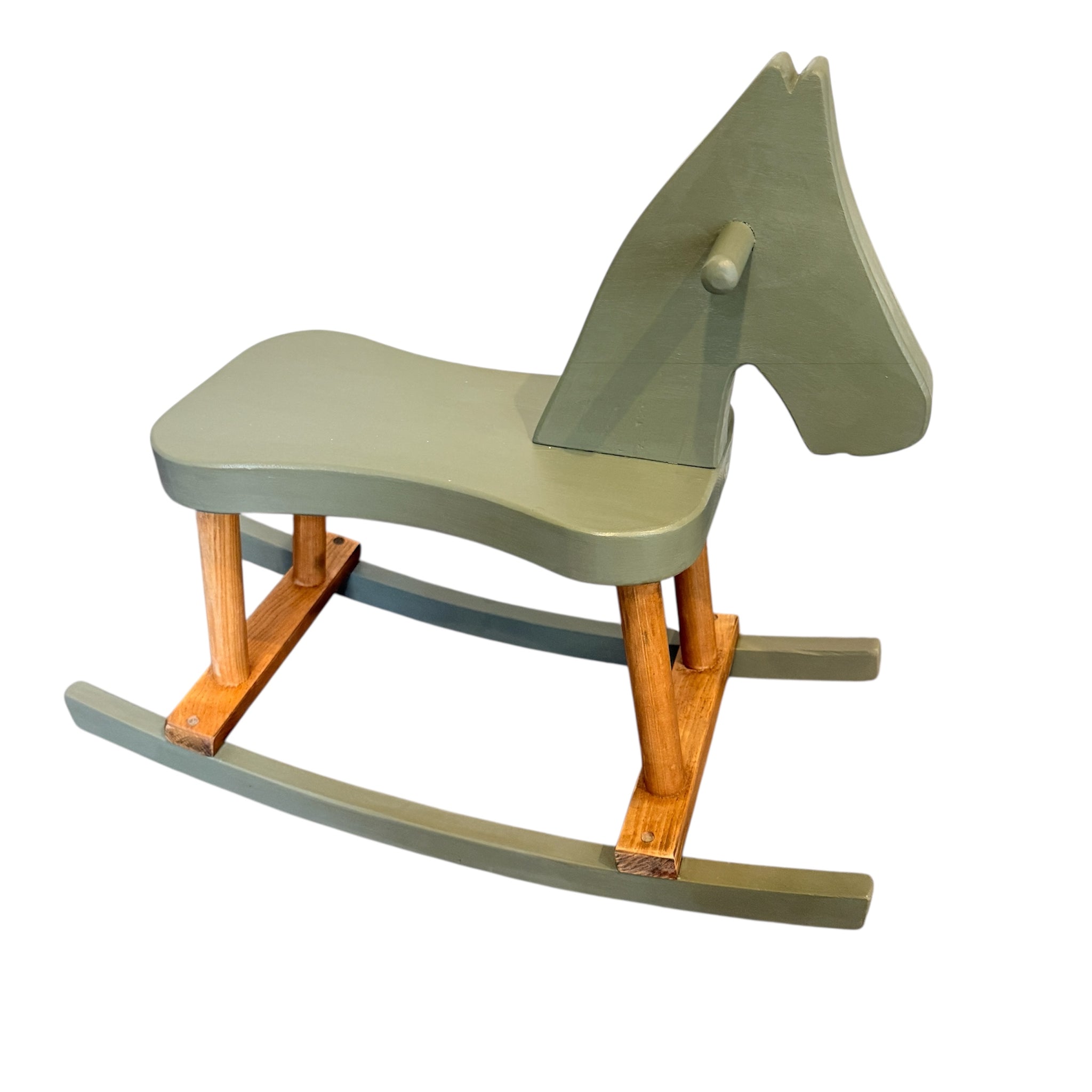 houten schommelpaard met pimp