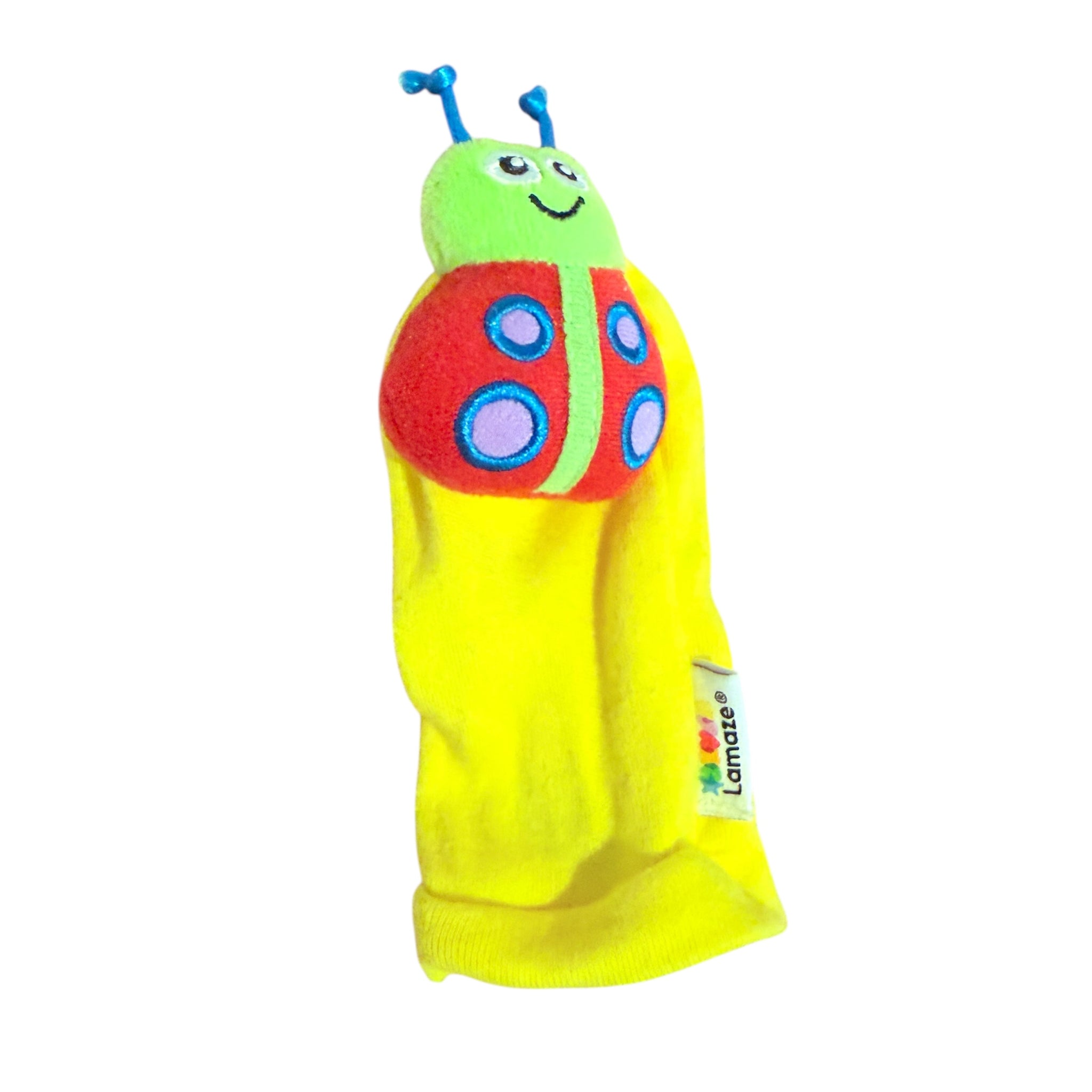 rammelaartje aan voet lieveheersbeestje