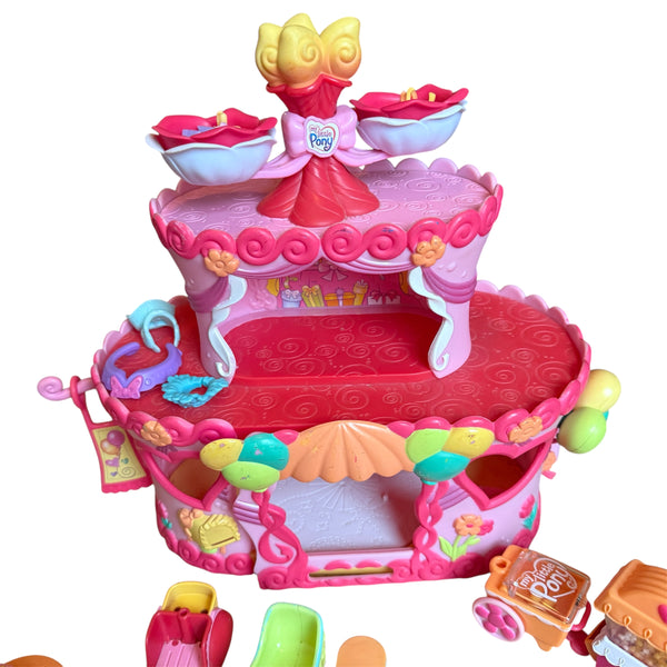 My little pony Ponyville roller skate birthday party cake pinky pie playset