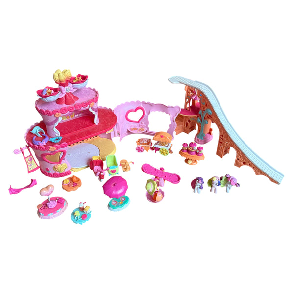 My little pony Ponyville roller skate birthday party cake pinky pie playset