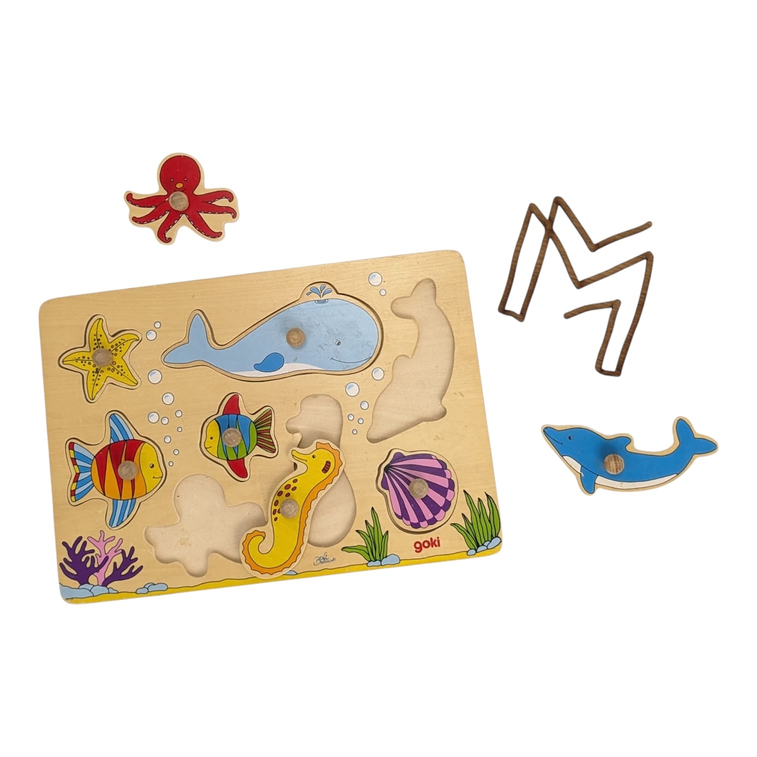 Houten puzzel onderwaterwereld