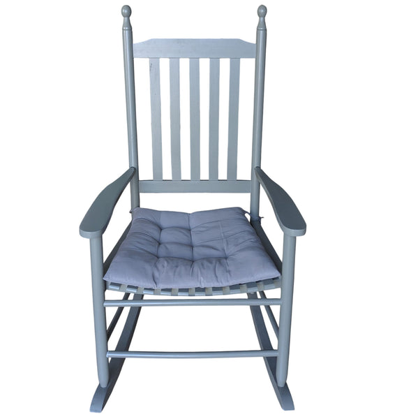 Grijze houten schommelstoel - enkel ophalen in ophaalpunt Oud-Heverlee of Mechelen