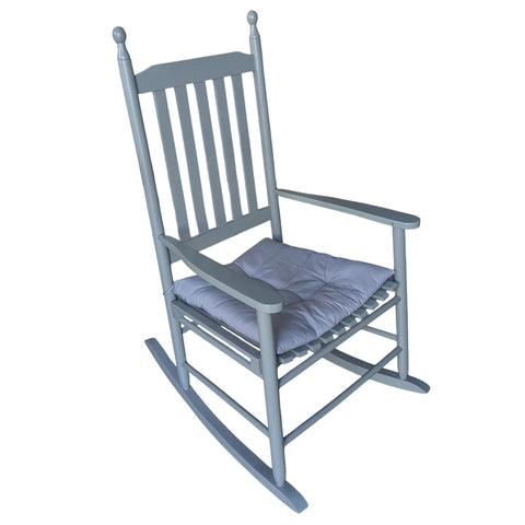 Grijze houten schommelstoel - enkel ophalen in ophaalpunt Oud-Heverlee of Mechelen