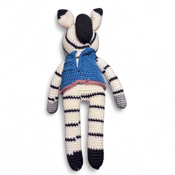 Knuffel Zebra gehaakt