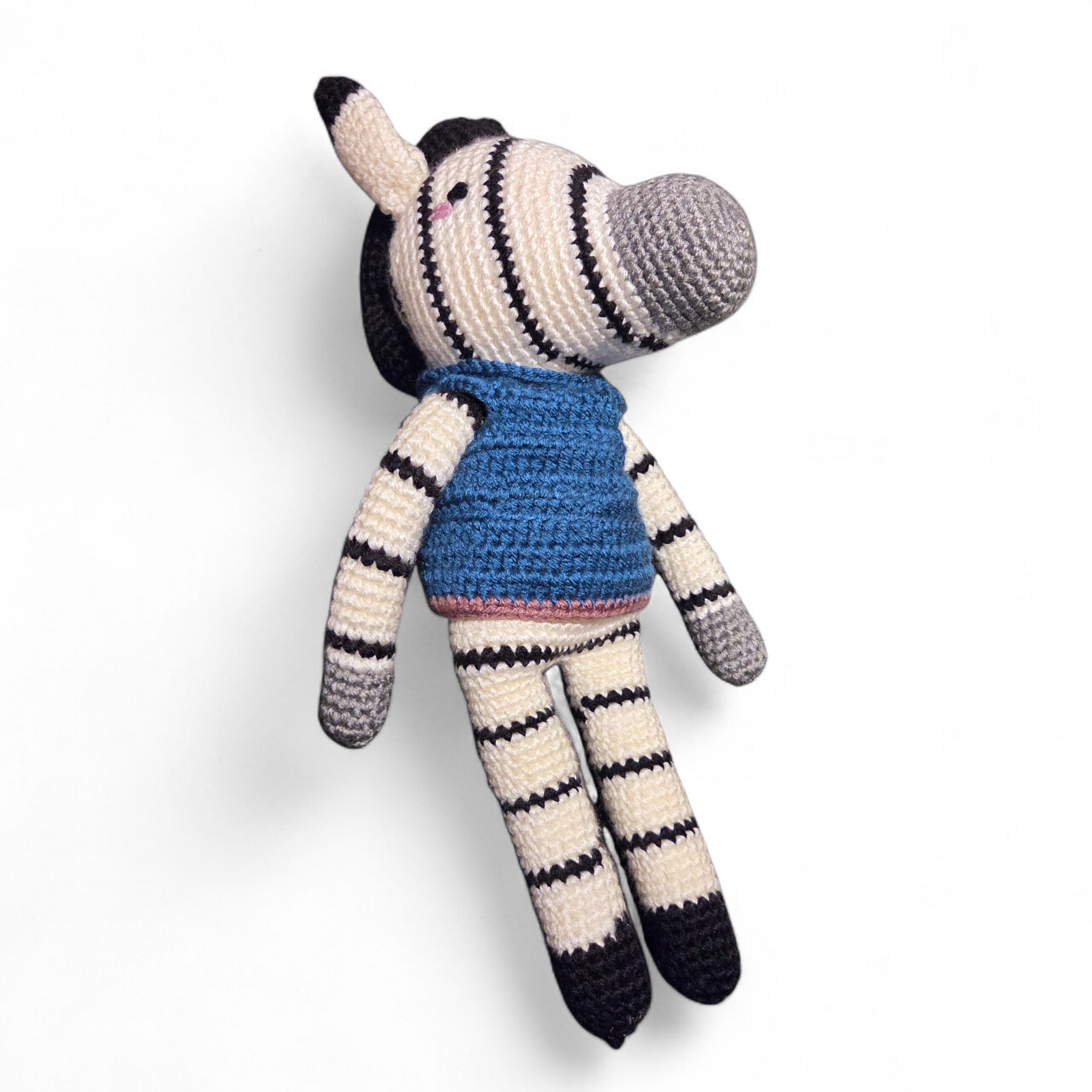 Knuffel Zebra gehaakt