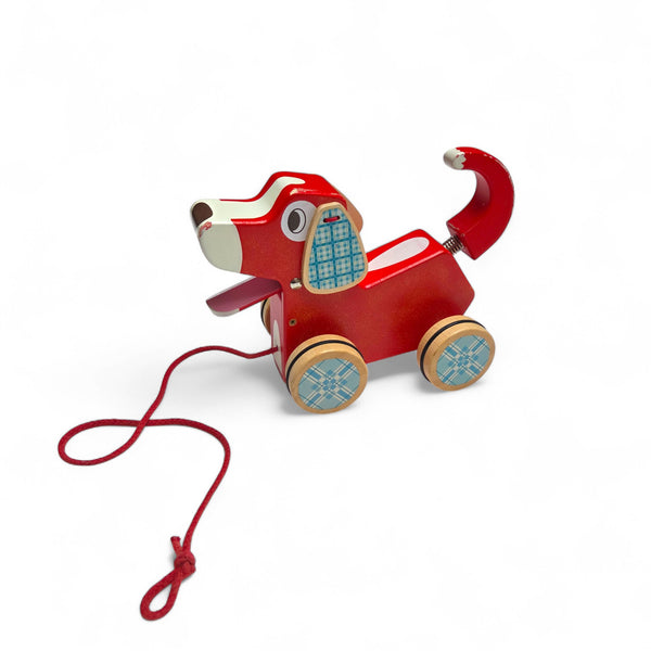 Djeco Houten trekdier hond