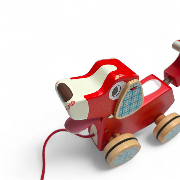 Djeco Houten trekdier hond