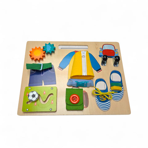 Houten activiteitenbord